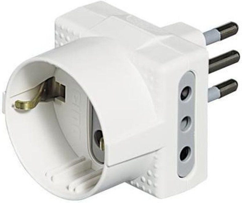 bticino S3610D Netzstecker-Adapter Weiß