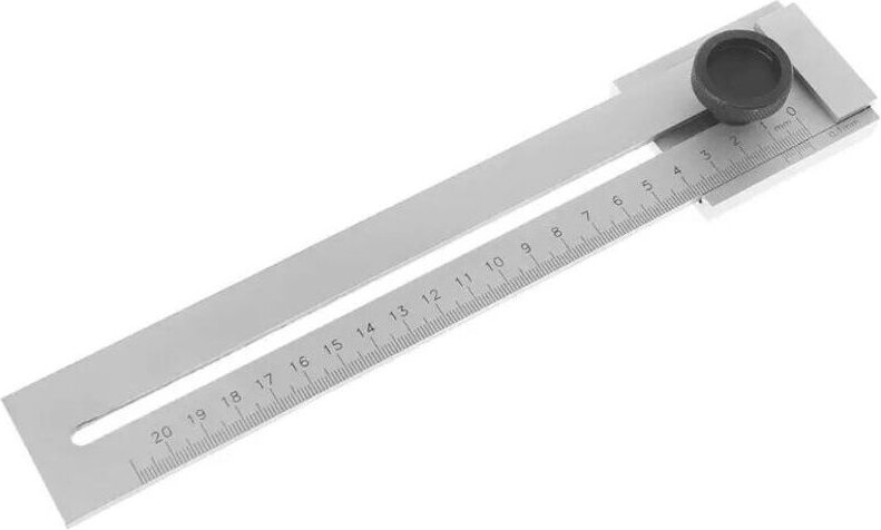 200 mm Parallelmarkierungs-Schnurlineal – Kohlenstoffstahl – verchromt