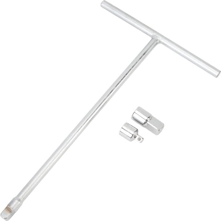 Eosnow 3/8-Zoll-T-Griff-Schraubenschlüssel mit 1/4-Zoll-1/2-Zoll-Adaptern, aufwandsparender Steckschlüsselhalter aus Ch...