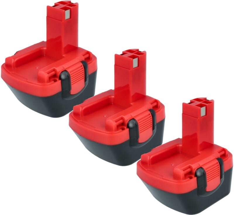 3x Akku kompatibel mit Cyklop CLT100, cht 300, CMT200 Elektrowerkzeug (3000 mAh, NiMH, 12 v) - Vhbw