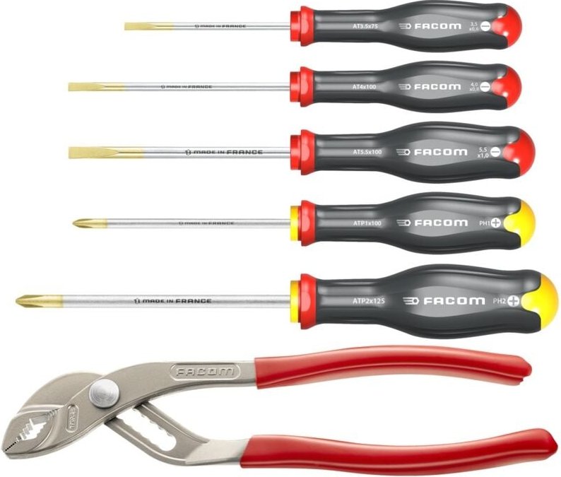 FACOM Schraubendreher- und Zangen-Set PROTWIST 5-tlg.
