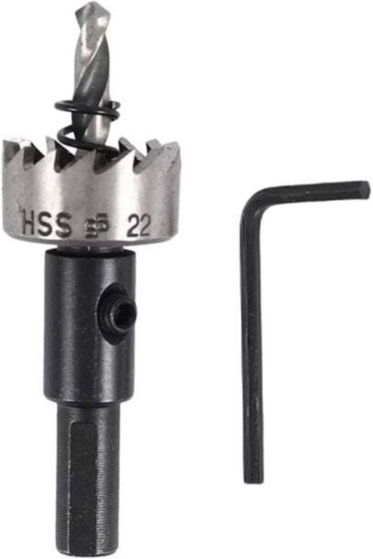 HSS-Lochsägen zum Bohren von Stahl, geeignet für Holz, Legierungsmetallschneider, 22 mm