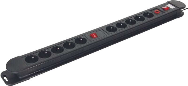 10-Fach-Steckdosenleiste - Mit Überlastschutz