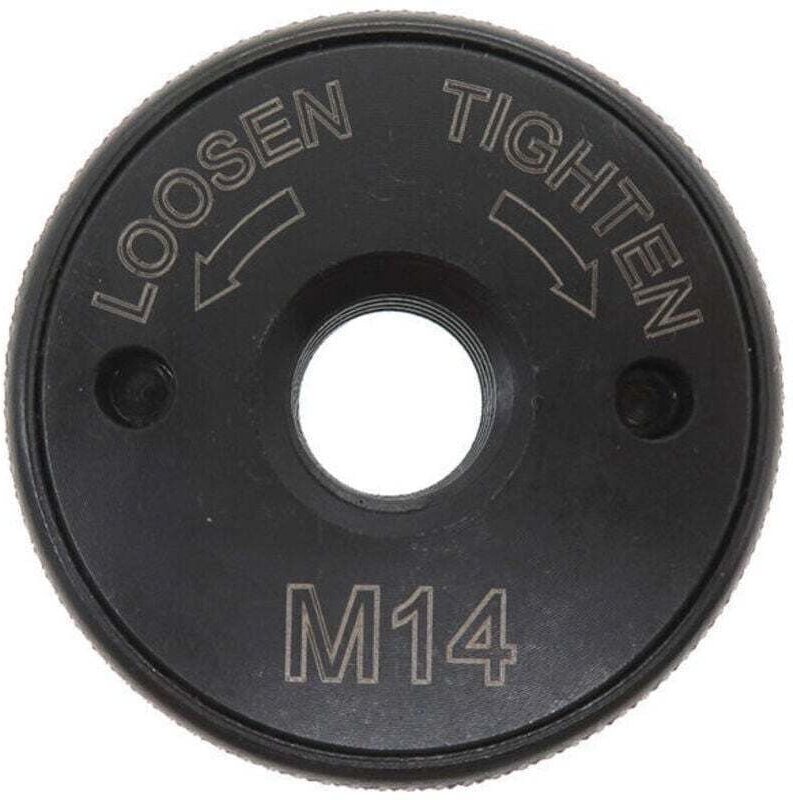 M14 Schnellspannmutter für Winkelschleifer von Makita, Black & Decker, Metabo, Dewalt, Hichika und Einhell – Schwarz
