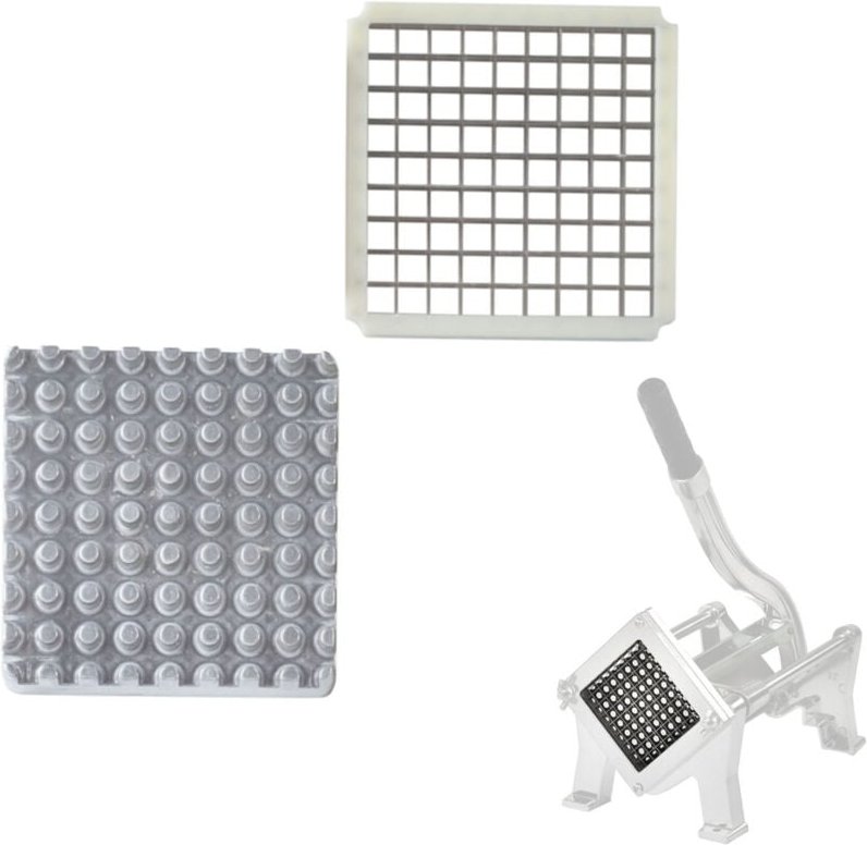 Gitter mit Presse für manuellen Pommes-Frites-Schneider 8x8 mm