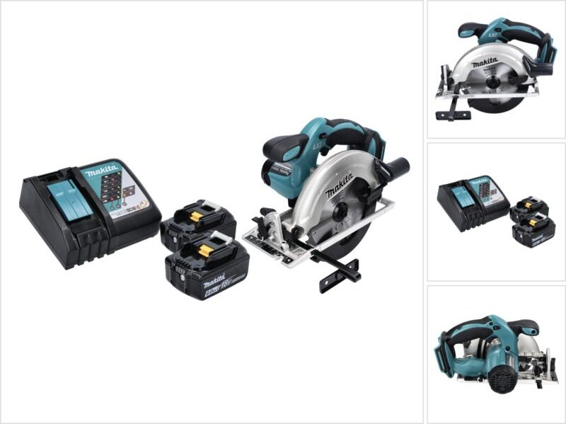 Makita - dss 611 rg Akku Handkreissäge 18 v 165 mm + 2x Akku 6,0 Ah + Ladegerät