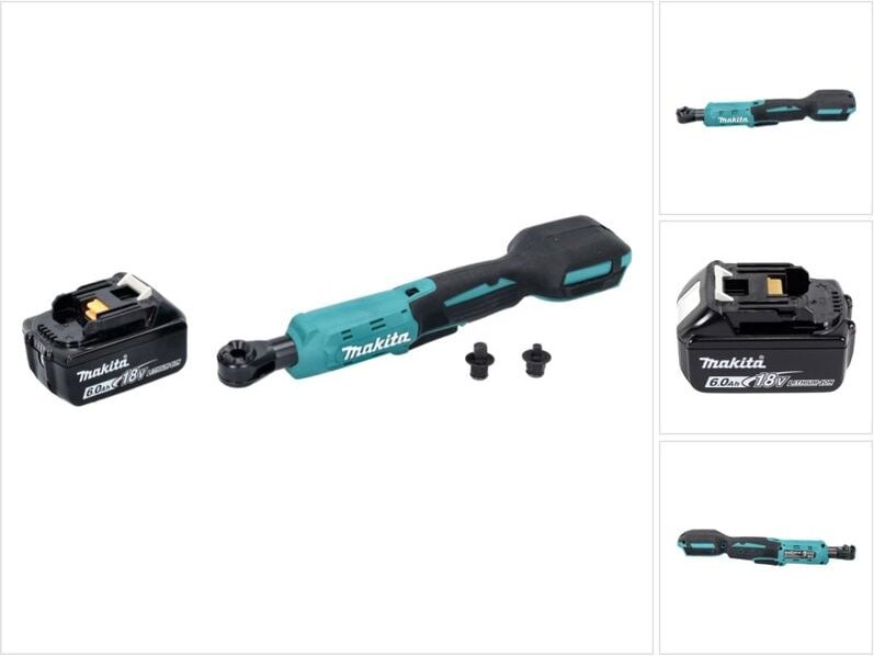 Dwr 180 G1 Akku Ratschenschrauber 18 v 47,5 Nm 1/4' 3/8' + 1x Akku 6,0 Ah - ohne Ladegerät - Makita