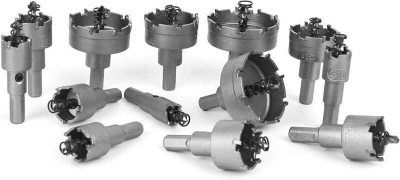 13-teiliges Hartmetall-Lochsägen-Set für Lochsägenbohren von 16–53 mm