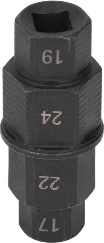 Sechskantschlüssel zum Entfernen der Vorderradachse für Motorräder (17, 19, 22, 24 mm) (Schwarz)
