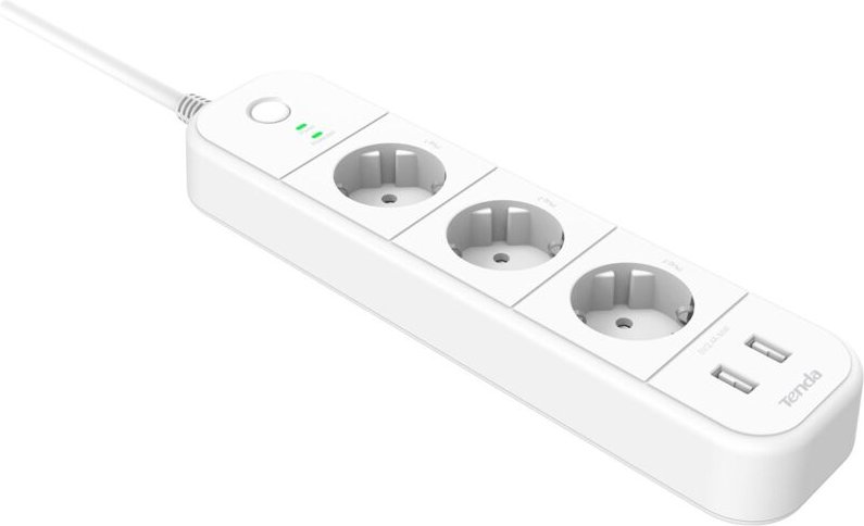 Steckdosenleiste mit 3 Steckdosen mit Schalter Tenda SP15(EU)