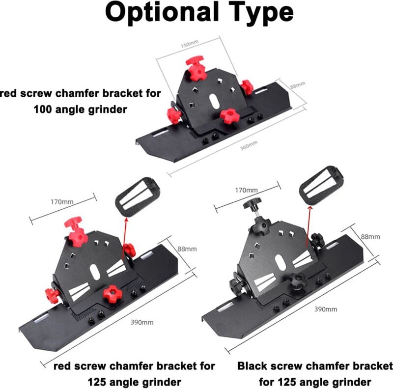 Multifunktionaler Winkelschleiferständer mit Befestigungsschraube für 45°-Fasen – Schneidführung für Keramikfliesen – Un...