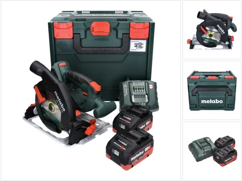 Thumbnail - Metabo KS 18 LTX 57 Akku Handkreissäge 18 V 165 mm + 2x Akku 5,5 Ah + Ladegerät + metaBOX