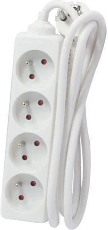 Chacon Bloc Multiprise 4 Prises 16a 3m Blanc