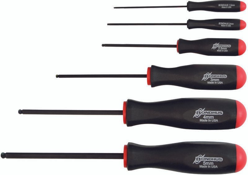 ProHold® Set Metrischer Kugelschreiber-Schraubendreher Set 6 1,5-5mm Bondhus 74686