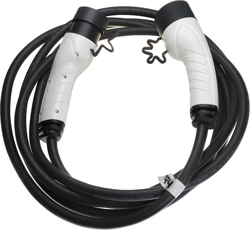 vhbw Ladekabel Typ 2 zu Typ 2 kompatibel mit Mercedes-Benz EQA, E300e, E300de, CLA250e Elektroauto, 3-phasig, 16 A, 11 k...