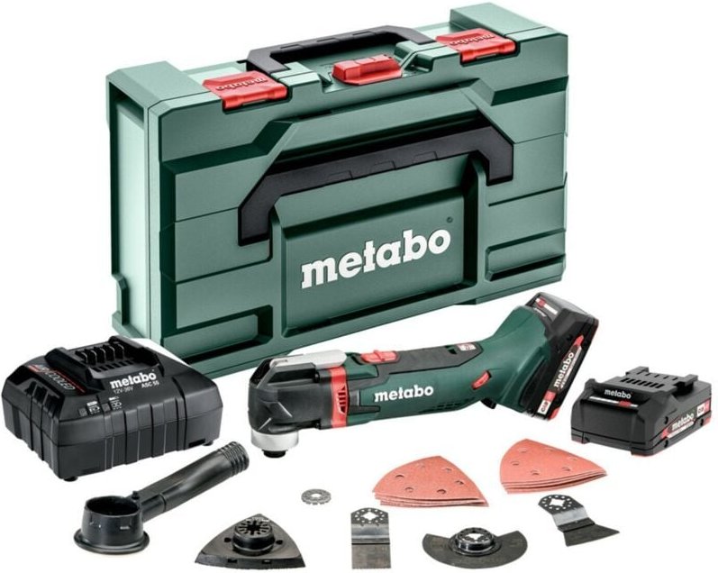 Metabo - Akku-Multitool mt 18 ltx Compact, incl. 2x Akku Li-Power 2 Ah, Ladegerät, Zubehör x