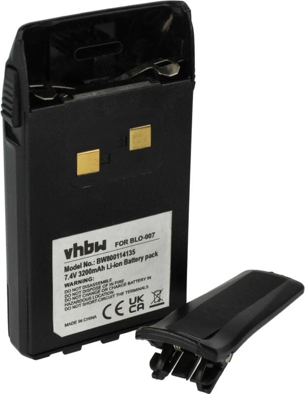 1x Akku kompatibel mit Wouxun KG-699, KG-699E, KG-801, KG-703, KG-703E Funkgerät, Walkie Talkie (3200 mAh, 7,4 v, Li-Ion...