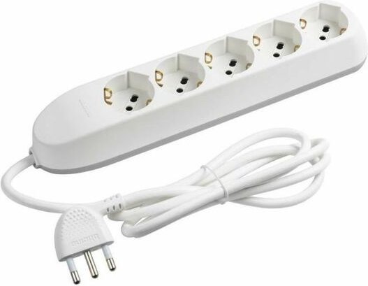 bticino 3685D Verlängerungskabel 1,5 m 5 AC-Ausgänge Drinnen Weiß