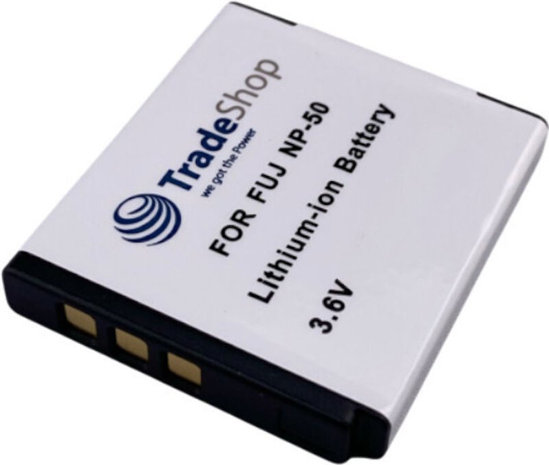 Trade-Shop Li-Ion Kamera-Akku 3,6V für Fujifilm FinePix X20 X20B X20S XF1 XP200 Real 3D W3, Pentax Optio S10 S12 A36 A40...