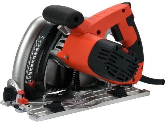 YATO Tauchsäge 1300W – Handkreissäge mit 165 mm Sägeblatt, Schnitttiefe 55 mm, Softstart, Drehzahlregelung, inkl. Parall...