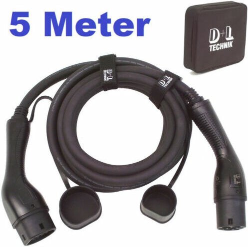 Apex - Ladekabel 22 kW 5m für Elektroauto Hybrid pkw, Typ2 3-phas. Wallbox Gerät 55863