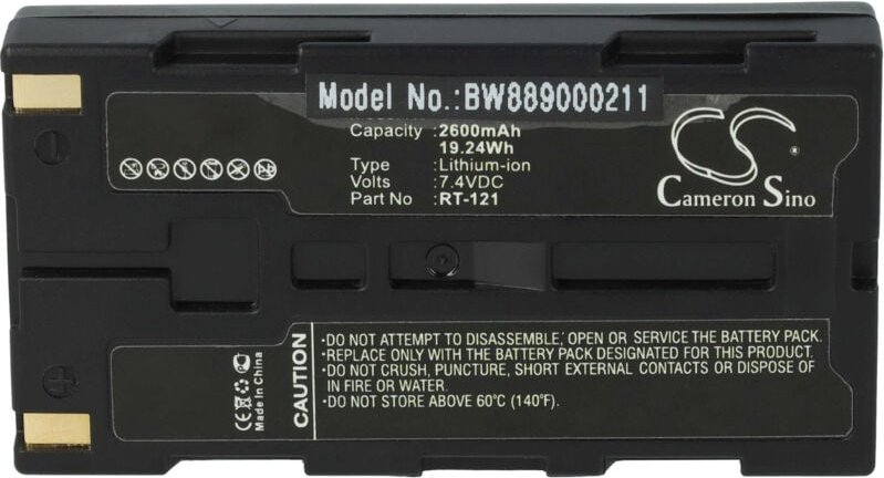 Vhbw - Akku Ersatz für Righton RT-121 für Medizintechnik (2600mAh, 7,4V, Li-Ion)