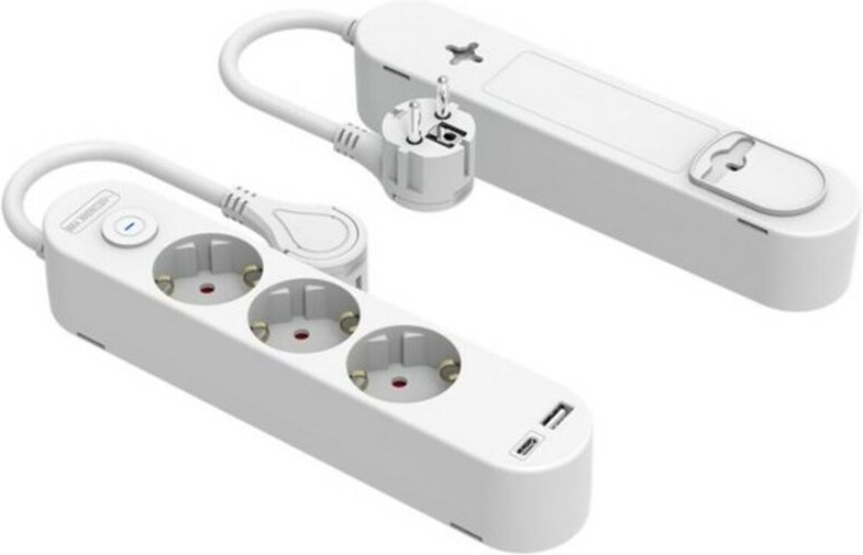 Steckdosenleiste mit 3 Steckdosen mit Schalter Silver Electronics 48643