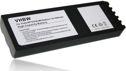 Vhbw - Akku kompatibel mit Fluke 700 Calibrator, 740 Calibrator, 744 Calibrator, DSP-100 Messgerät (2500mAh, 7,2V, NiMH)