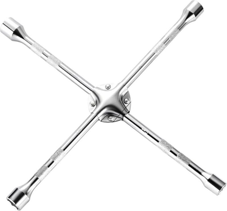 Robuster 4-Wege-Kreuzschlüssel für Autoräder, Radmutternschlüssel für Autoräder, 4-Wege-Schlüssel für 17, 19, 21, 23 mm ...