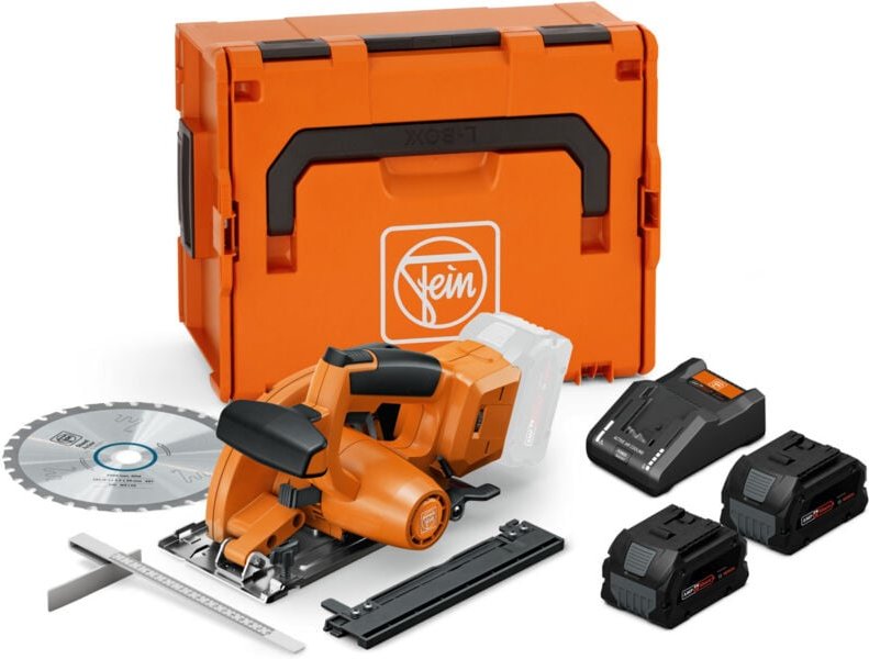 Fein - Akku-Handkreissäge-Set für Metall f-iron Cut 57 as, 2x 8,0 pc und Ladegerät in l-boxx