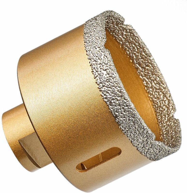 GraniFix Ø 70 mm Diamantbohrer M14 Bohrkrone Fliesenbohrer Trockenbohrer Diamantbohrkrone für Winkelschleifer Trennschle...