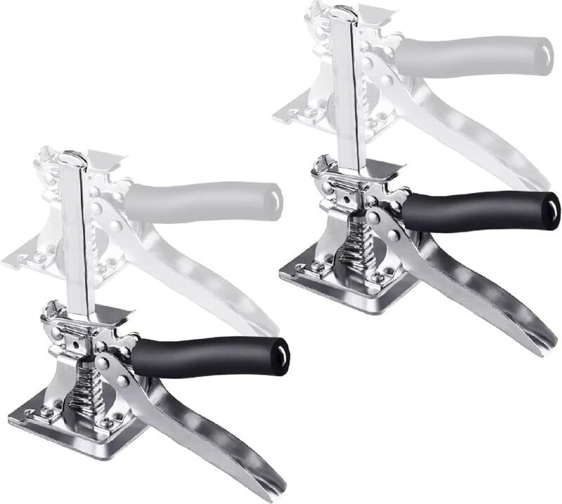 2 Stück Handheber, Arbeitssparende Arm Heber Wagenheber Höhenverstellung von 0,5-10 cm Klemmwerkzeug 400 Kg für Schwere ...