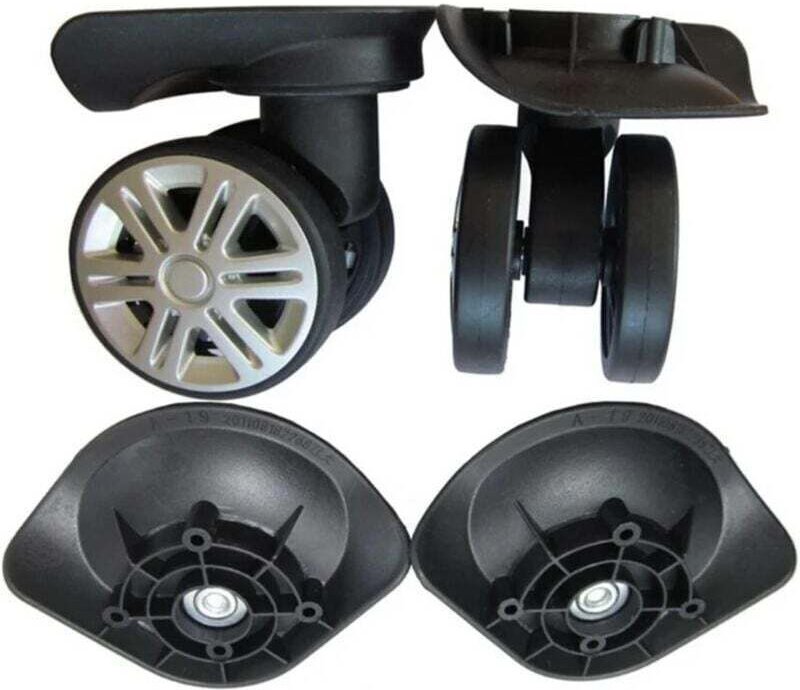 Ersatzrollen für Gepäck, 1 Paar A19 DIY-Ersatzrollen-Reparaturzubehör mit geräuschloser Bremse (D