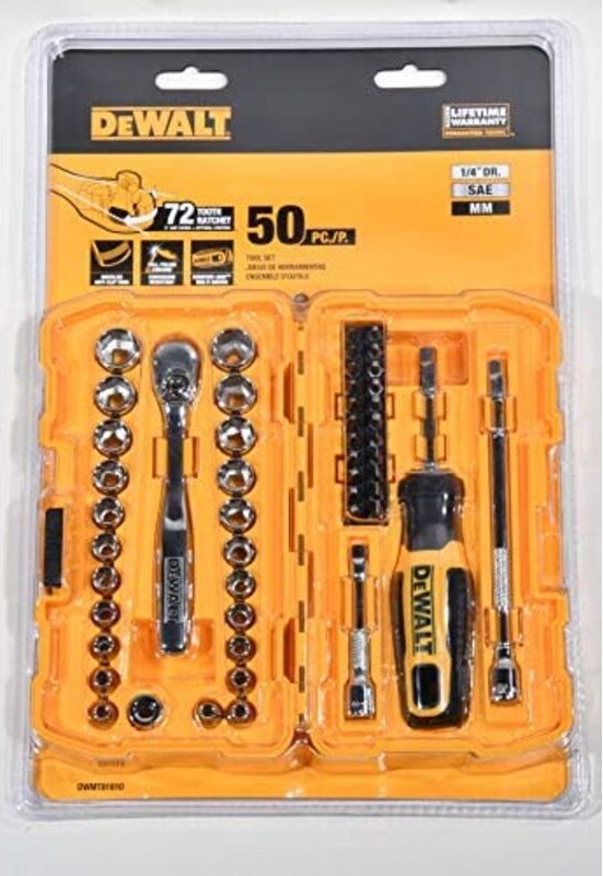 Werkzeuge - 50-teiliges Bit- und Steckschlüssel-Set DWMT81610-0 - Dewalt