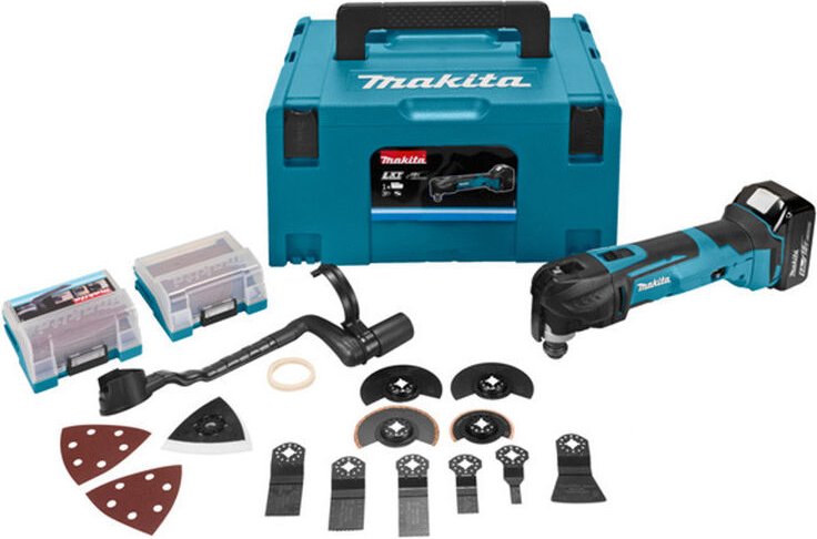 18V lxt Multifunktionswerkzeug (1 x 5.0 Ah) mit Zubehör in makpac Makita DTM51T1JX2