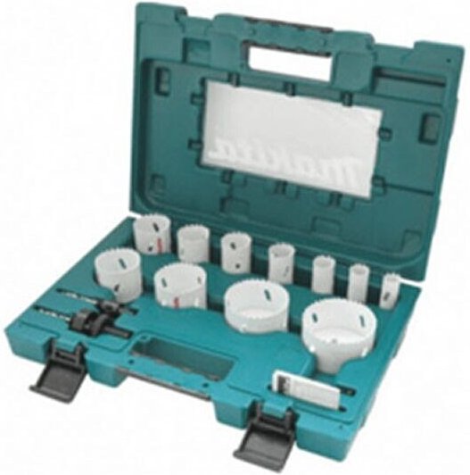 Set mit 11 Bi-Metall-Lochsägen für Klempner ø 19, 22, 25, 29, 35, 38, 44, 51, 57, 68, 75mm Makita D-63971