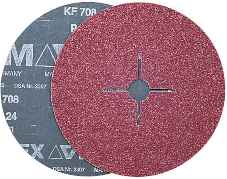 VSM Fiberscheibe KF 708 Halbedelkorund (A),Ø 125 mm, Körnung: 120
