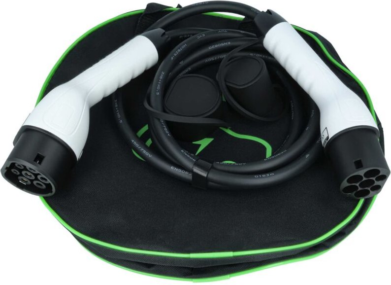 vhbw Ladekabel Typ 2 zu Typ 2 kompatibel mit Alfa Romeo Tonale Elektroauto, 1-phasig, 32 A, 7 kW, 3 m