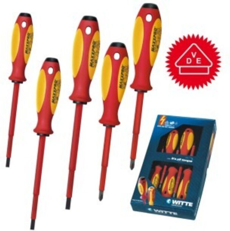 Witte 653741 - Spiel von 5 Maxx VDE -Schrauben (PL/PH)