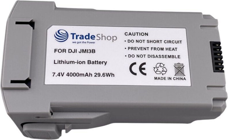 Trade-Shop Li-Ion Akku 7,4V / 4000mAh kompatibel mit DJI Mini 3, Mini 3 Pro, Mini 4 ersetzt JMI3B, BWX162 / Zubehör für ...