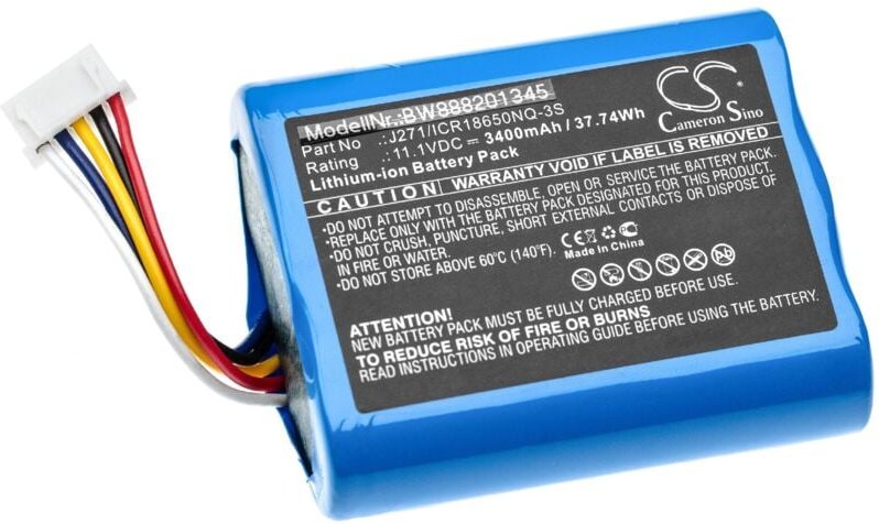 vhbw Akku kompatibel mit Bowers & Wilkins T7 Lautsprecher Boxen Speaker (3400 mAh, 11,1 V, Li-Ion)