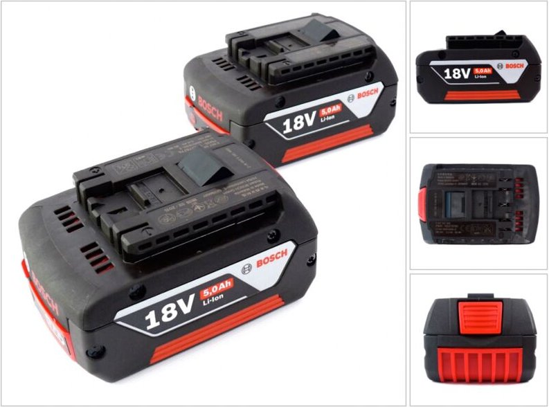 Bosch - Akku Set 18 v mit 2x gba 18 v 5,0 Ah Li-Ion Akku ( 0615990G6Z )