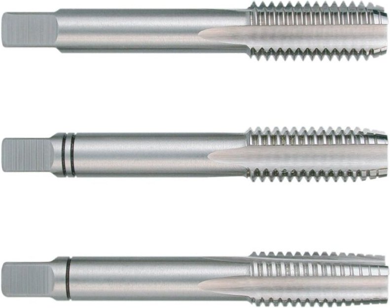 Ruko - 3er-Set bsw din 352 hss Handgewindebohrer, 1 5/8' Gewinde 246158