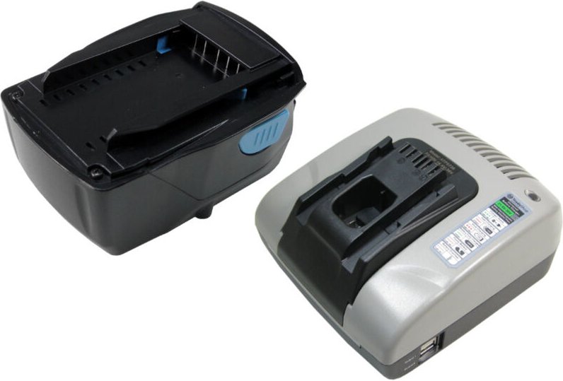Set: Li-Ion Akku 21,6V 5000mAh + Ladegerät mit usb für Hilti sf 6H-A22, sf 8M-A22, sf 10W-A22 atc, sfc 22-A, sfh 22-A, s...