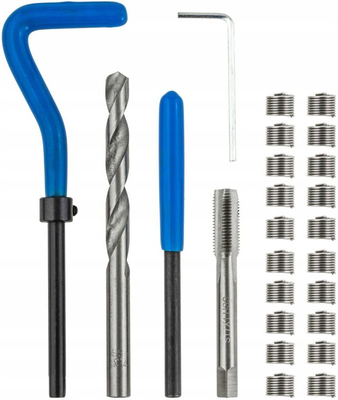 Reparaturset für beschädigte M7x1.0-Gewinde 20 Federn