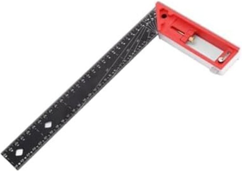 Csparkv - Mehrwinkel-Messlineal, rechtwinkliges Lineal für die Holzbearbeitung für Tischler, professionelles Zeichnen un...