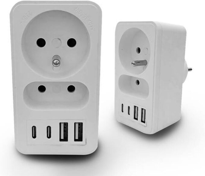 Doppel-Splitter 2xUSB + 2xUSB C