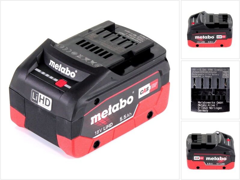 Metabo - LiHD Akkupack 18 v 5,5 Ah