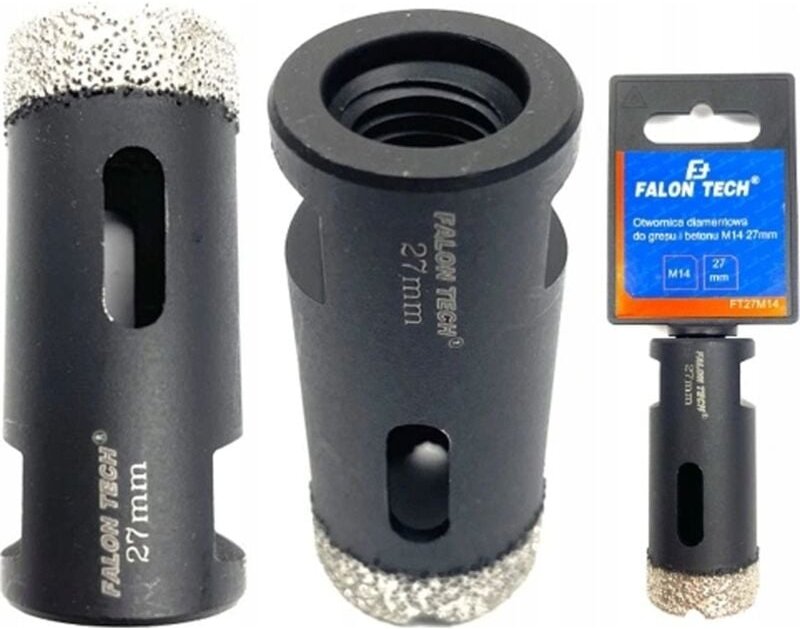 Diamant-Kronenlochsäge für Feinsteinzeugfliesen 27mm