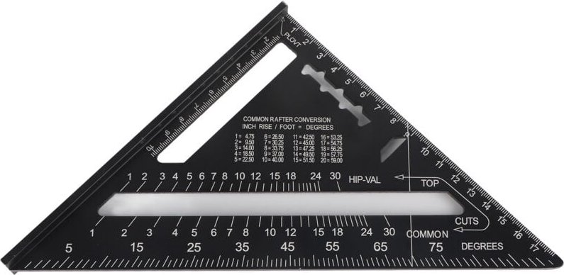 Dreieckslineal, Dreieckslineal, Dreieckslineal aus Aluminium, Dreieckszeichenlineal, Quadrat, Bürobedarf